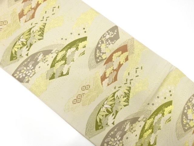 Japanese Kimono / Antique / Fukuro Obi Combined weave